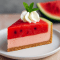 No-Bake Watermelon Cheesecake on a graham cracker crust, topped with fresh watermelon slices and mint leaves — a refreshing summer treat for fans of Watermelon Dessert Recipes, Cake With Fruit, Holiday Cheesecake Recipes, Watermelon Cake, Baked Cheesecake Recipe, Lemon Dessert Recipes, Easy Cheesecake Recipes, Cheesecake Desserts, and Watermelon Recipes.