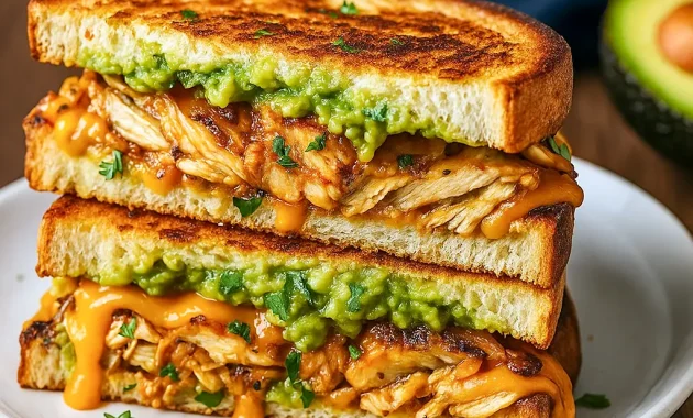Creamy Avocado Recipes Sandwich with sliced chicken, melted cheese, and avocado, perfect for Healthy Lunch Ideas Quick And Easy, Meal Prep Sandwich Ideas, Fun And Easy Dinner Ideas, Chicken Sandwich Ideas Healthy, Sandwich With Chicken, Sandwich Melt, Avocado Melt Sandwich, and Easy Recipes Sandwich.