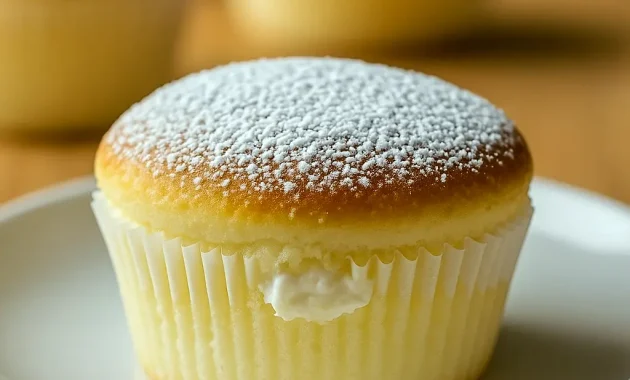 Fluffy Japanese Cotton Cheesecake Cupcakes, light and airy Cupcake Treats, part of Best Baked Dessert Recipes, easy Things To Bake Cupcakes with Desserts With Stuff You Already Have, served as Drink Desserts, simple Japanese Dessert Recipes Easy, perfect Desserts That Aren't Too Sweet, Cool Things To Bake Desserts, and Recipes That Last A Few Days.