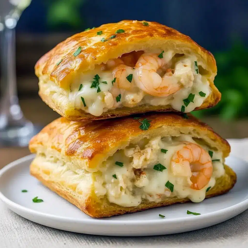 Golden, flaky biscuits stuffed with gooey cheese, tender shrimp, and sweet crab, brushed with butter and baked to perfection – the ultimate Shrimp Crab Biscuit Melts and easy Seafood Recipe for seafood lovers.