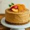 A slice of Homemade Peach Cake with creamy Fun Buttercream Cakes frosting, perfect for Diy Cake Flavors, Really Pretty Cakes, and Desserts With Icing. Great for Dinner Party Cake Ideas, Easy Beautiful Birthday Cakes, Powdered Sugar Cake, and other Peach Cake Ideas.
