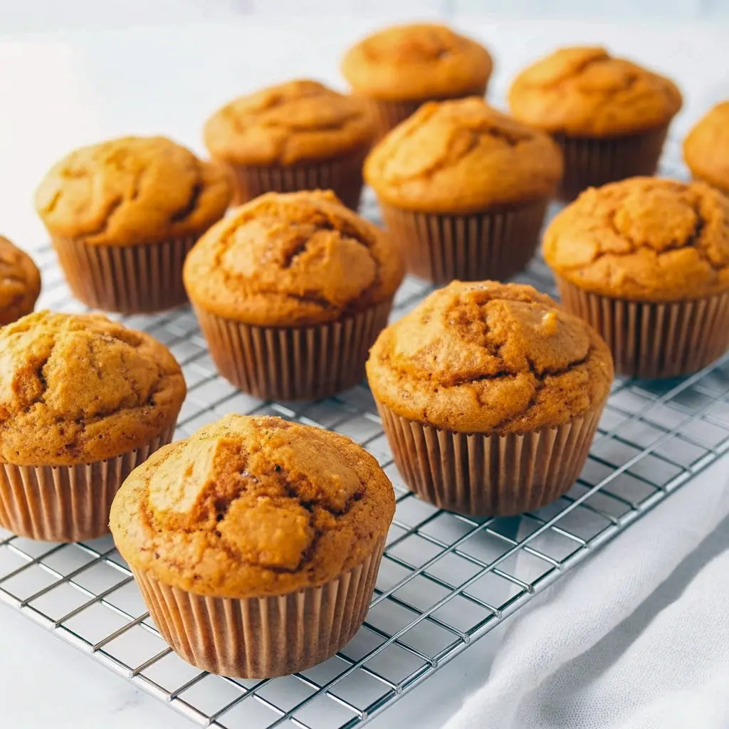 Stack of golden muffins labeled Kodiak Pumpkin Muffins Recipe, each bite showing the moist crumb of a Low Calorie High Protein Pumpkin Muffins batch — a visual of Protein Pumpkin Muffins Kodiak made with wholesome ingredients, hinting at other High Protein Kodiak Recipes and the pumpkin-forward flavor of Kodiak Pumpkin and Pumpkin Kodiak; great photo to inspire High Protein Pancake Muffins, Healthy Recipes With Canned Pumpkin, and grab-and-go Breakfast Muffins Protein.