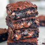A fudgy slice of Greek Yogurt Brownies Healthy, topped with melting chocolate chips — a delicious Healthy Box Brownies recipe made with rich Greek Yogurt Add Ins for a creamy, guilt-free dessert perfect for Greek Yogurt Dessert Recipes and Mediterranean Diet Dessert Recipes fans.