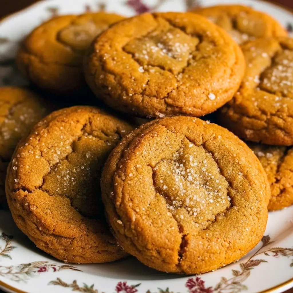 Soft and chewy Maple Pumpkin cookies topped with maple glaze on a rustic plate — the perfect Fall Cookie Recipes for cozy mornings and easy Pumpkin Dessert baking inspiration.