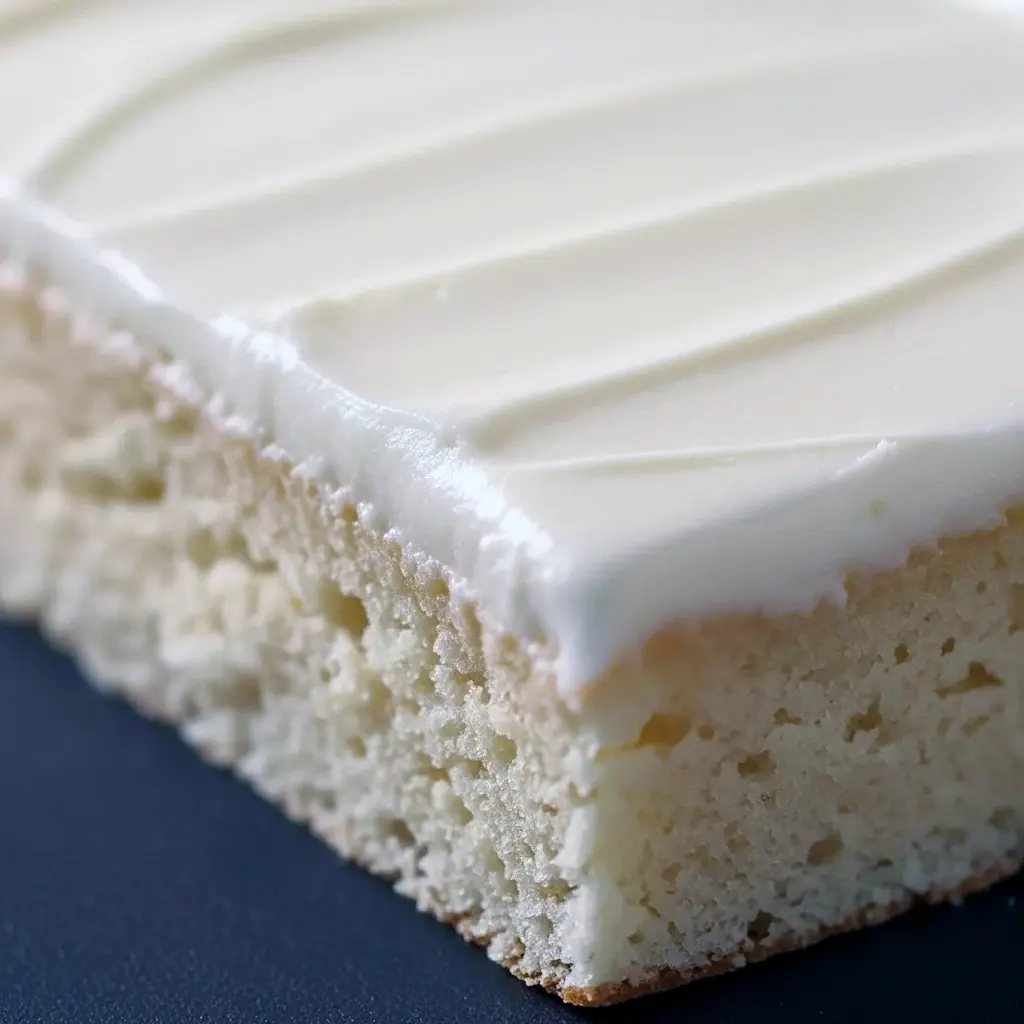 A moist almond sheet cake baked in a Sheet Cake Pan, topped with smooth almond glaze and sliced into perfect Dessert Bar pieces — a dreamy Almond Sheet Cake Recipe for lovers of Yummy Sweets and Decadent Cakes.