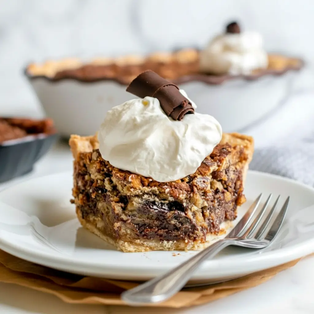 Close-up slice of an Exquisite Pie — a nut-studded Dixie Pie Recipe style tart; perfect visual for a classic Kentucky Pie Recipe, evoking that homestyle Dixie Pie charm, Kentucky Pecan Pie.