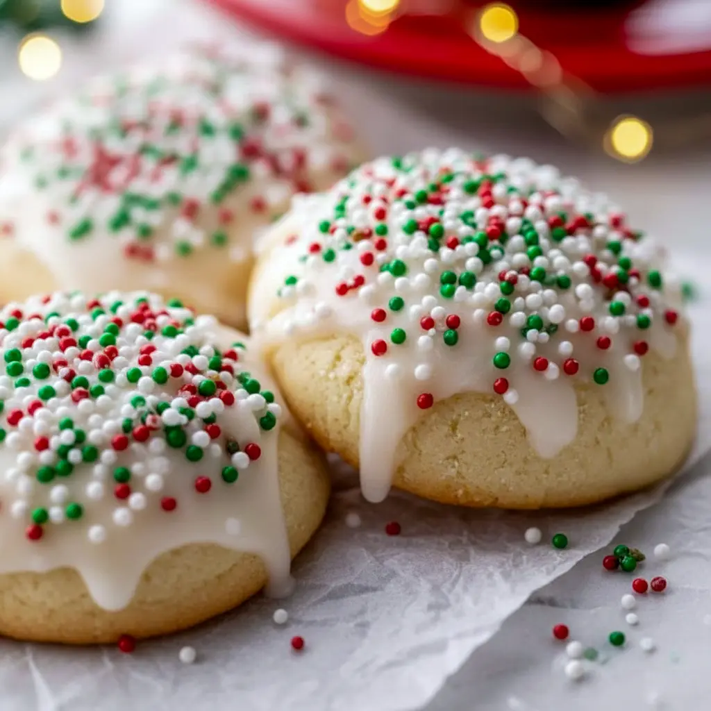 Platter of glazed cookies ready to gift — great for Large Batch Christmas Cookies, a festive take on Soft Batch Christmas M&m Cookies, labeled Italian Cookies Christmas and perfect as Christmas Cookies Italian, Easy Italian Christmas Cookies.