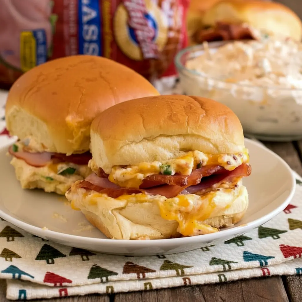 Golden, butter-brushed ham sliders on a wooden board, a perfect example of Sandwiches With Hawaiian Rolls, Sandwiches On Hawaiian Rolls, and easy Sandwich Recipes With Hawaiian Rolls, also adaptable for Sliders Cold Sandwich Recipes and served as a classic Sandwich On Hawaiian Rolls, Sandwiches Using Hawaiian Rolls.