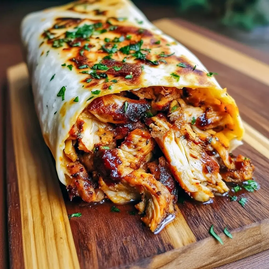 Juicy Chicken Shawarma sliced thin, piled into a pita with tomatoes, cucumbers, and a drizzle of garlic sauce.