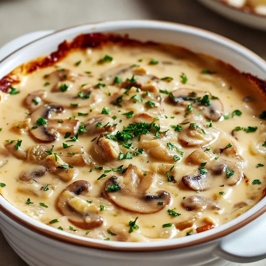 Bowl of steaming Cottage Cheese Mushroom Soup garnished with parsley and cracked pepper — a wholesome Healthy Mushroom Soup perfect for cozy meals.