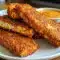 A crispy tray of Honey Mustard Tofu Tenders baked to golden perfection for Fast Easy Vegetarian Meals.