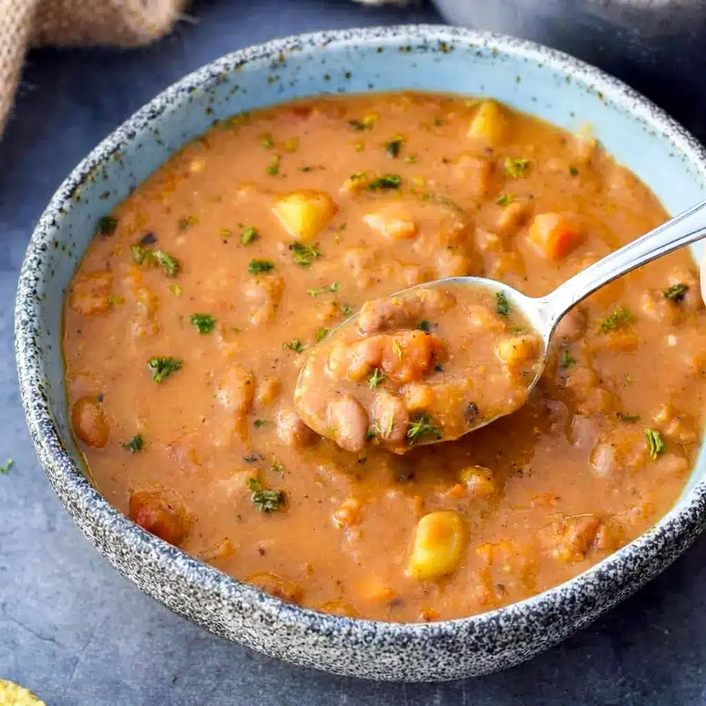 Mexican Pinto Bean Soup served thick and rustic, a comforting Mexican Bean Stew perfect for cold-weather meals.