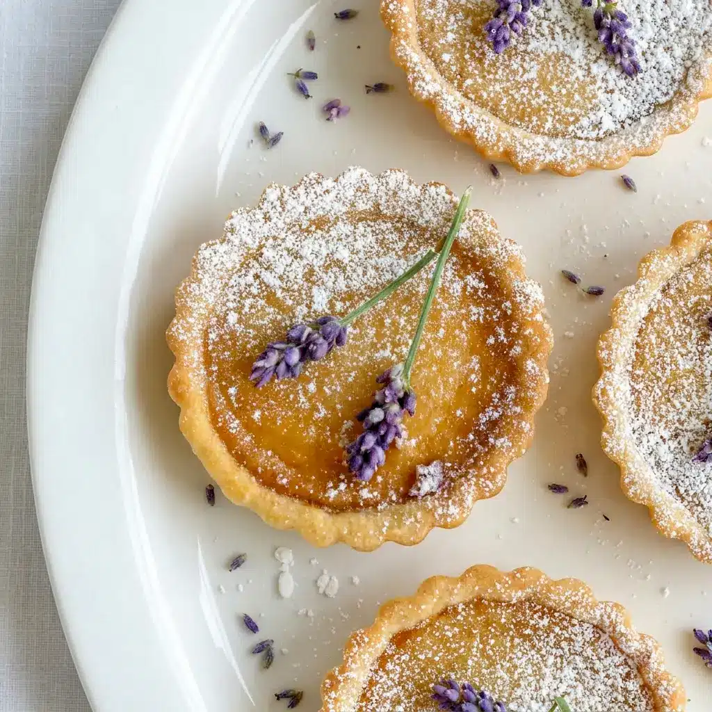 Mini Salted Honey Lavender Pies served as charming Sweets Treats for a cozy afternoon spread.
