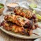 Bang Bang Chicken Skewers served hot on a plate, making a quick and tasty choice for 30 Minute Dinner Recipes Healthy.