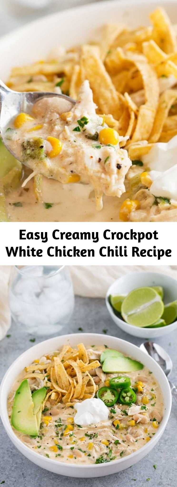 Easy Creamy Crockpot White Chicken Chili Recipe – Mom Secret Ingrediets