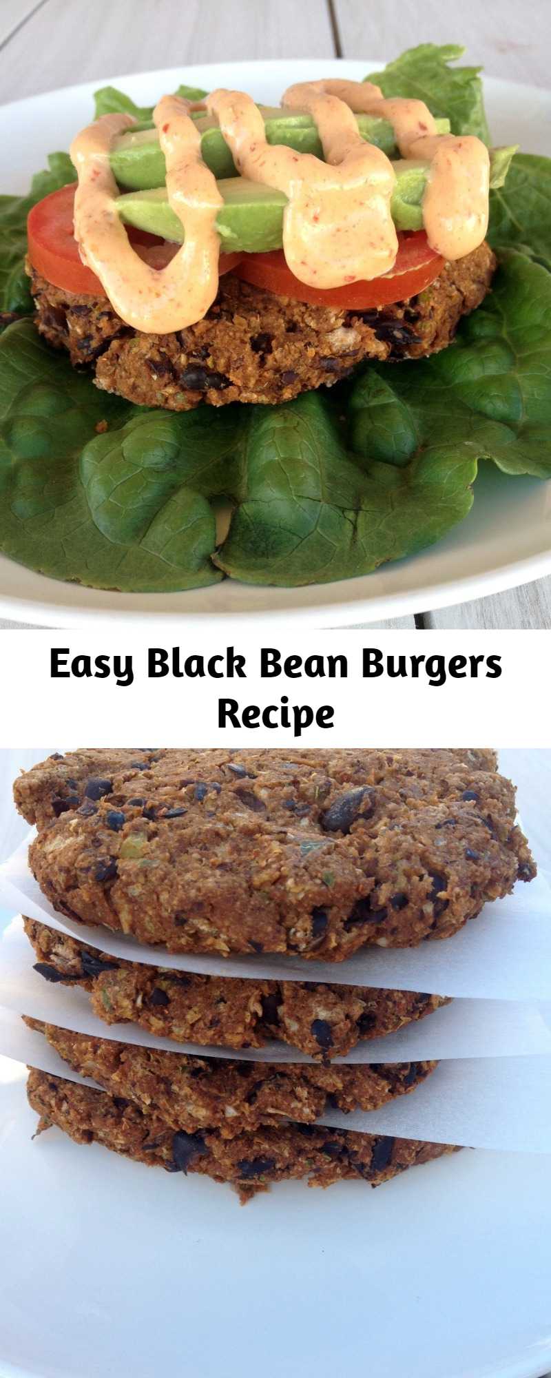 Easy Black Bean Burgers Recipe - These are THE BEST Black Bean Burgers I have ever had! Easy, healthy and so delicious!