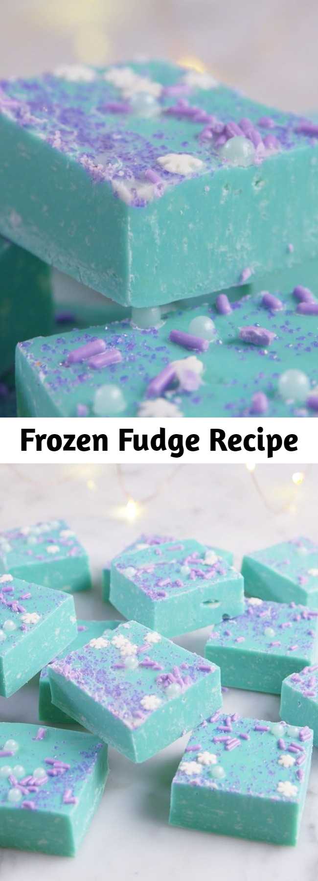 Frozen Fudge Recipe - Even Elsa couldn't resist this fudge. #kids #dessert #frozen #fudge #baking