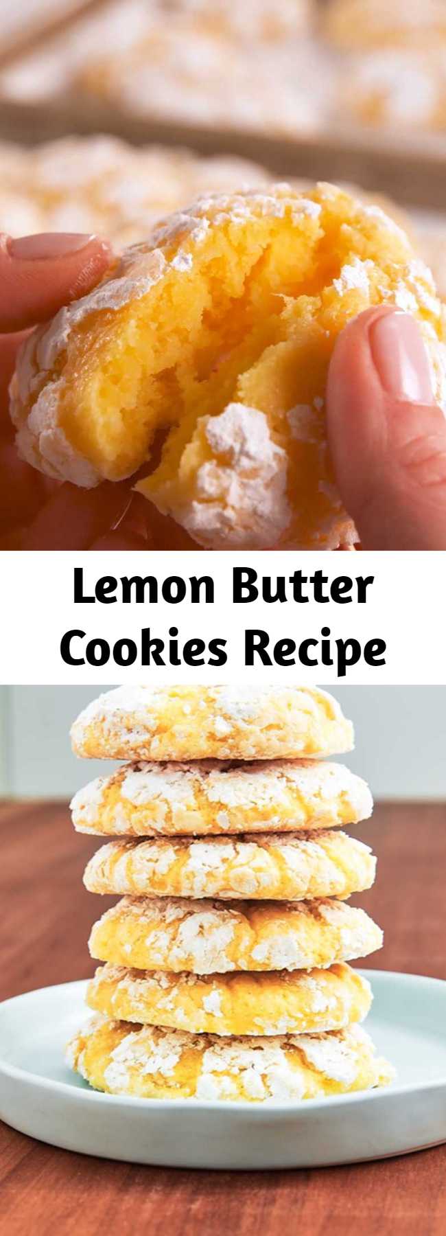 Lemon Butter Cookies Recipe - These cookies have the perfect balance of sweet and tart. It's the treat to make any day a little better. #easy #recipe #lemon #butter #cookies #lemonbuttercookies #springdesserts #dessertideas #dessert