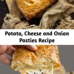 Potato, Cheese and Onion Pasties Recipe