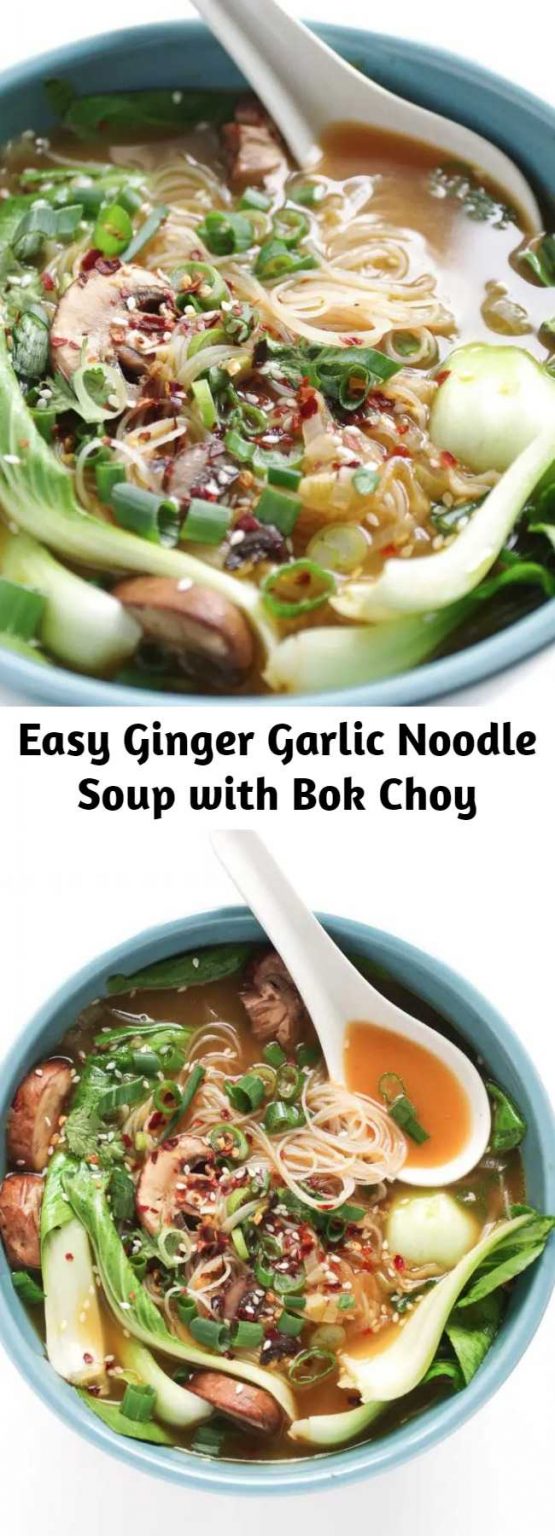 Easy Ginger Garlic Noodle Soup with Bok Choy Mom Secret Ingrediets