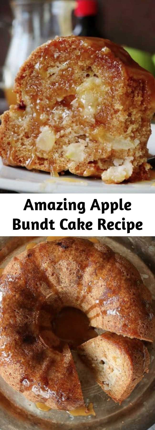 Amazing Apple Bundt Cake Recipe - Seriously amazing Apple Bundt Cake that you will want to make again and again! This recipe has been handed down through the generations and definitely stands the test of time. #applebundtcake #baking #fallbaking #recipes #applecake #apples