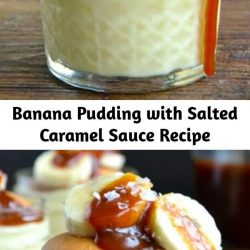 The creamy pudding is layered with sliced bananas, crunchy Nilla Wafers and homemade salted caramel sauce, which adds the perfect savory twist to this southern-inspired sweet.