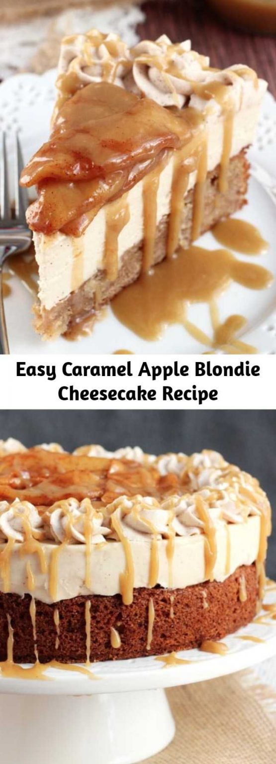Easy Caramel Apple Blondie Cheesecake Recipe Mom Secret Ingrediets