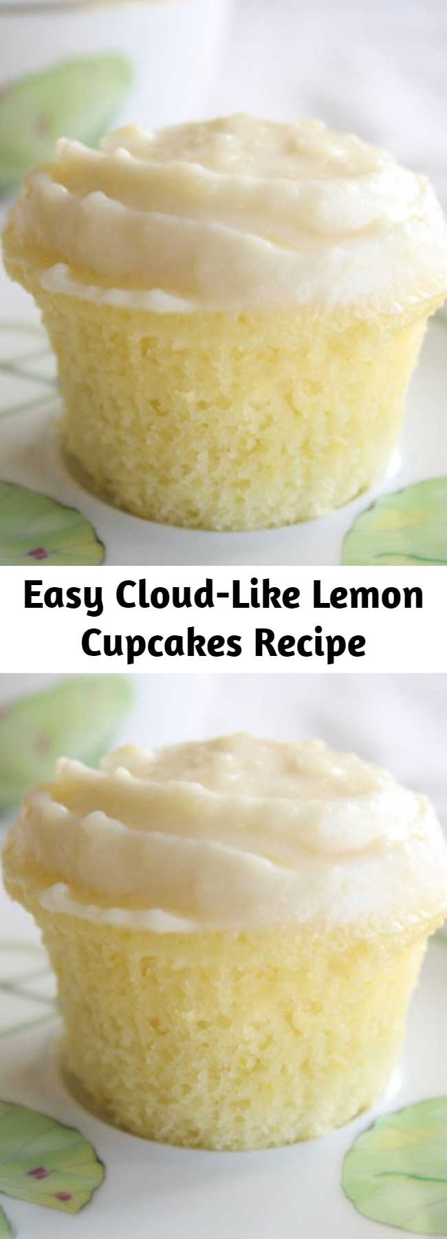 Easy Cloud-Like Lemon Cupcakes Recipe - Cloud Like Lemon Cupcakes Recipe ~ The cake’s texture resembles that of a cloud, irresistibly soft and puffy. The dough contains a subtle tanginess from the lemon juice and zest, complemented perfectly by the decadent cream cheese frosting.