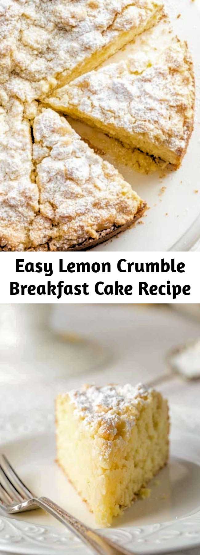 An easy to make breakfast cake with a moist, tender crumb topped with a sweet crumble topping.