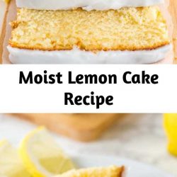 This moist Lemon Cake Recipe is fluffy, tangy and so easy to make from scratch! Every bite of this supremely moist pound cake is bursting with lemon flavor. If you like the Starbucks Lemon Loaf then you'll love this homemade lemon pound cake! #LemonCake #PoundCake