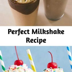 Milkshakes are the perfect novelty desserts and this milkshake is the perfect milk to ice cream ratio. If you prefer thicker milkshakes either up the ice cream or decrease the milk. While your mix-in options are endless, we think the two below are pretty perfect. #easyrecipe #milkshake #drink #dessert #icecream