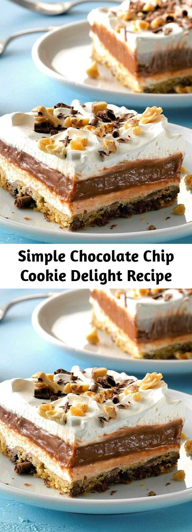 Simple Chocolate Chip Cookie Delight Recipe - Simple Chocolate Chip Cookie Delight Recipe - This is a simple chocolate delight recipe for any type of potluck occasion, and the pan always comes home empty.