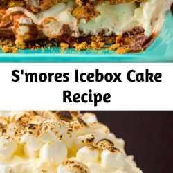 S'mores Icebox Cake Recipe If You're Obsessed With Roasting Marshmallows, You Need to Taste This S'Mores Icebox Cake. It's five layers of s'mores bliss. The marshmallow whipped cream is everything.