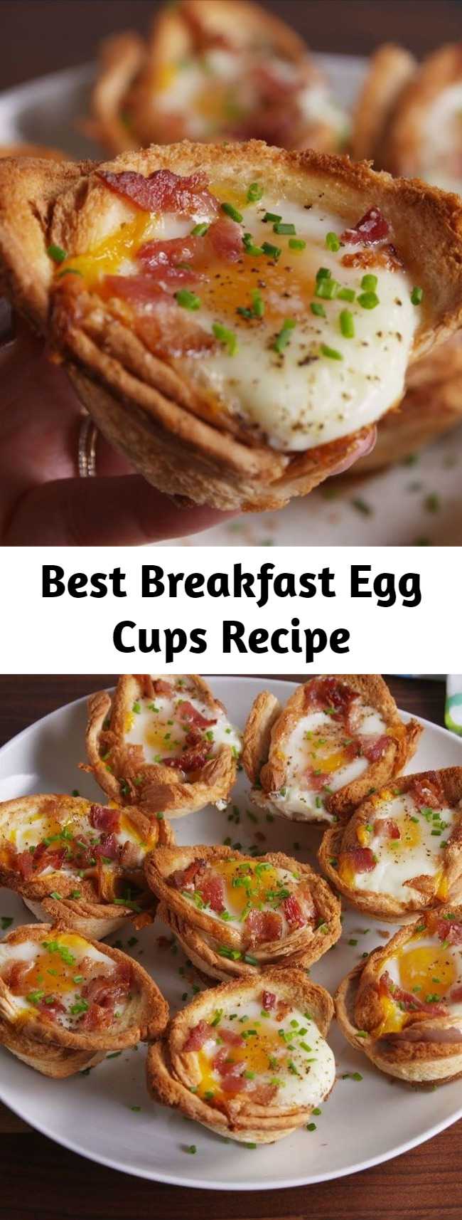 Best Breakfast Egg Cups Recipe - This Breakfast Egg Cups Recipe is the perfect breakfast on-the-go. #food #breakfast #eggs #brunch #easyrecipe