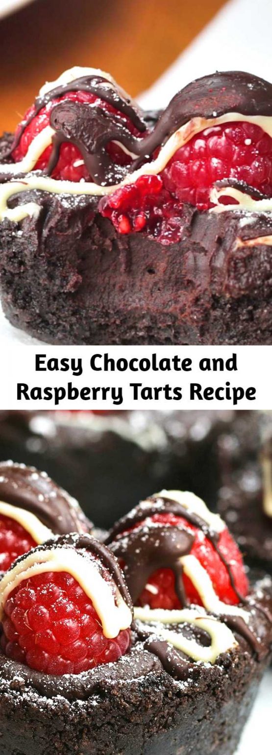 Easy Chocolate and Raspberry Tarts Recipe - Mom Secret Ingrediets