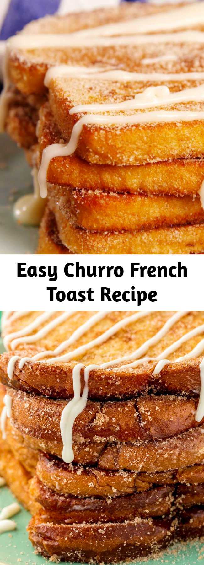 Churro-fy your breakfast! 😏 #easy #recipe #churro #frenchtoast #breakfast #cinnamon #sugar #brunch