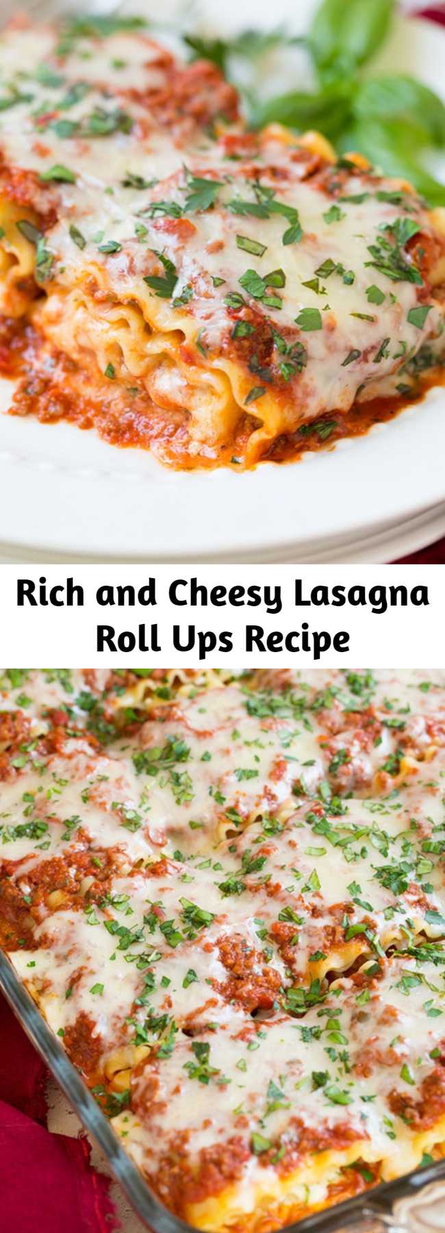 These Lasagna Roll Ups not only look incredible but taste incredible. There’s served in individual portions and are great for freezing too. Make lasagna this way and you’ll never go back to sloppy lasagna squares again. Perfect comfort food for the whole family!