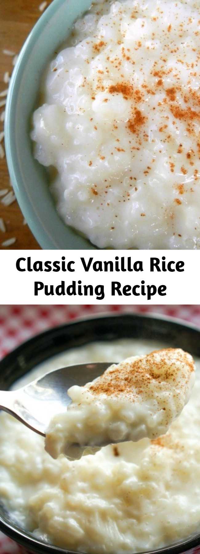 Classic Vanilla Rice Pudding Recipe – Mom Secret Ingrediets