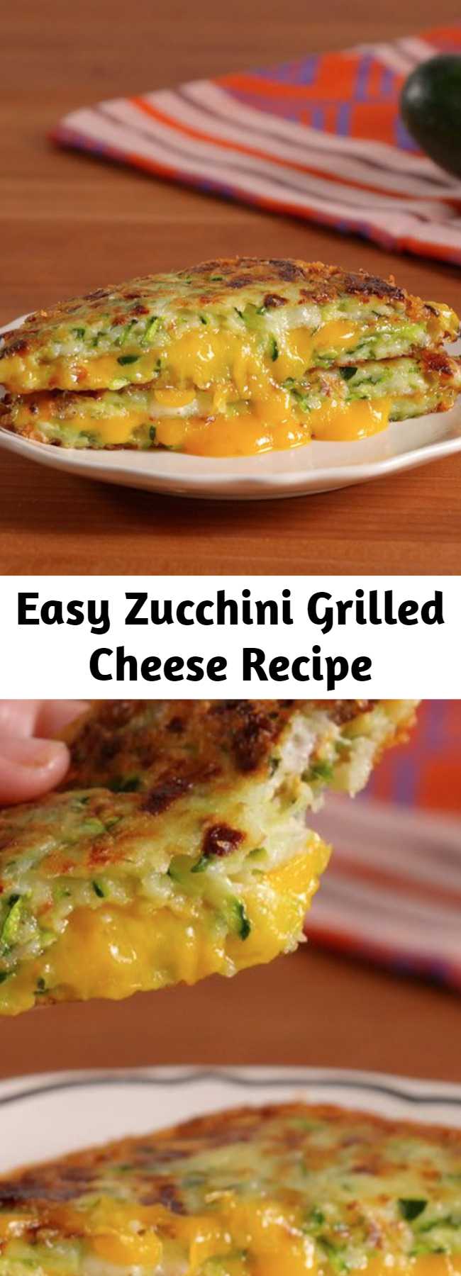 Easy Zucchini Grilled Cheese Recipe - Zucchini is so the new cauliflower. Zucchini Grilled Cheese Is A Low-Carb Dream Come True.