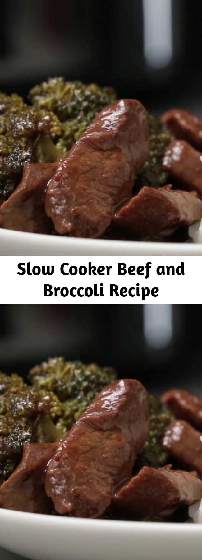 Slow Cooker Beef and Broccoli Recipe - This Beef and Broccoli takes just minutes to throw in the slow cooker. The beef melts in your mouth and the flavor is out of this world!