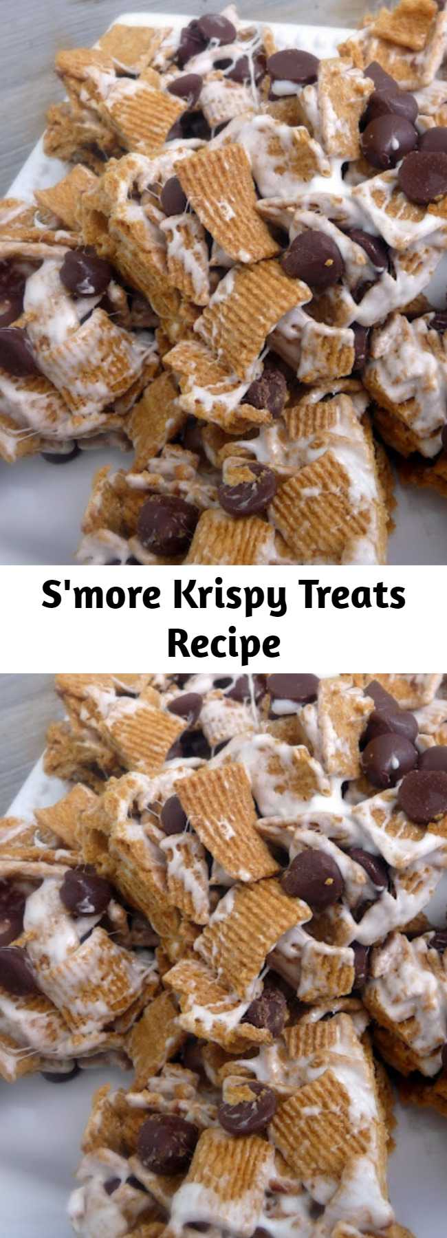 S'more Krispy Treats Recipe - These S'mores bars are incredible! So easy to make and completely delicious!