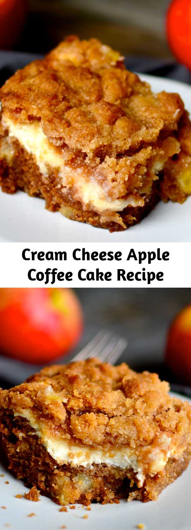 Cream Cheese Apple Coffee Cake Recipe - What a beautiful dessert. I love using the apples of the season.