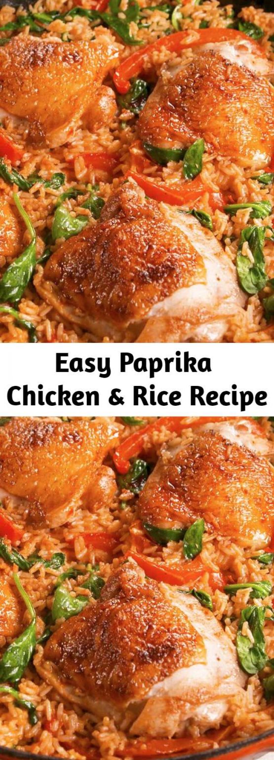 Easy Paprika Chicken & Rice Recipe Mom Secret Ingrediets
