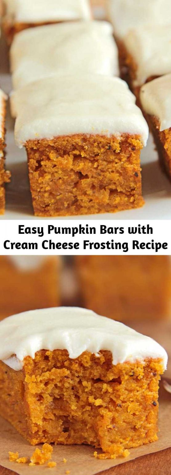 Easy Pumpkin Bars with Cream Cheese Frosting Recipe – Page 2 – Mom ...
