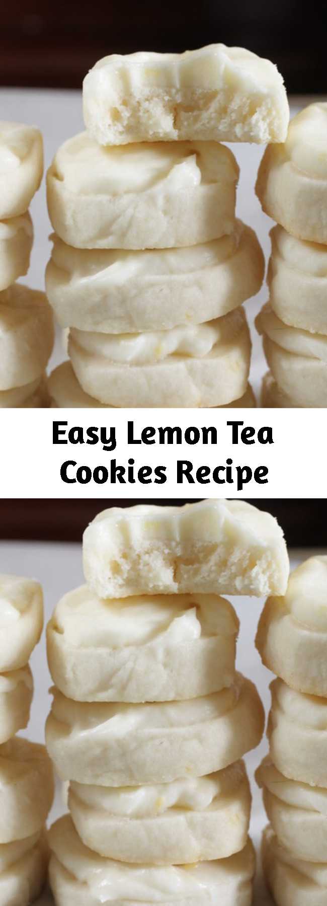 Easy Lemon Tea Cookies Recipe - My mom makes these at Christmas time and they are super addicting. Light but sweet and tangy. They’re a nice addition to a holiday cookie platter. Bite-sized and refreshing, they are the perfect little treat with a cup of hot tea. Even better yet, they are a slice-and-bake cookie, so there’s no rolling of dough, and you can bake them off as you like. For an alternative to frosting, simply toss baked cookies in confectioners’ sugar.