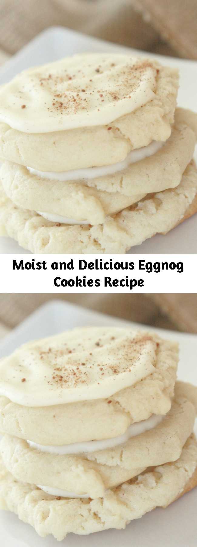 Moist and Delicious Eggnog Cookies Recipe - These eggnog cookies are so moist and absolutely delicious. And, the great news is that these cookies are pretty simple to make. Here’s how I made mine and I promise you’ll love them when you bake them up. 🙂