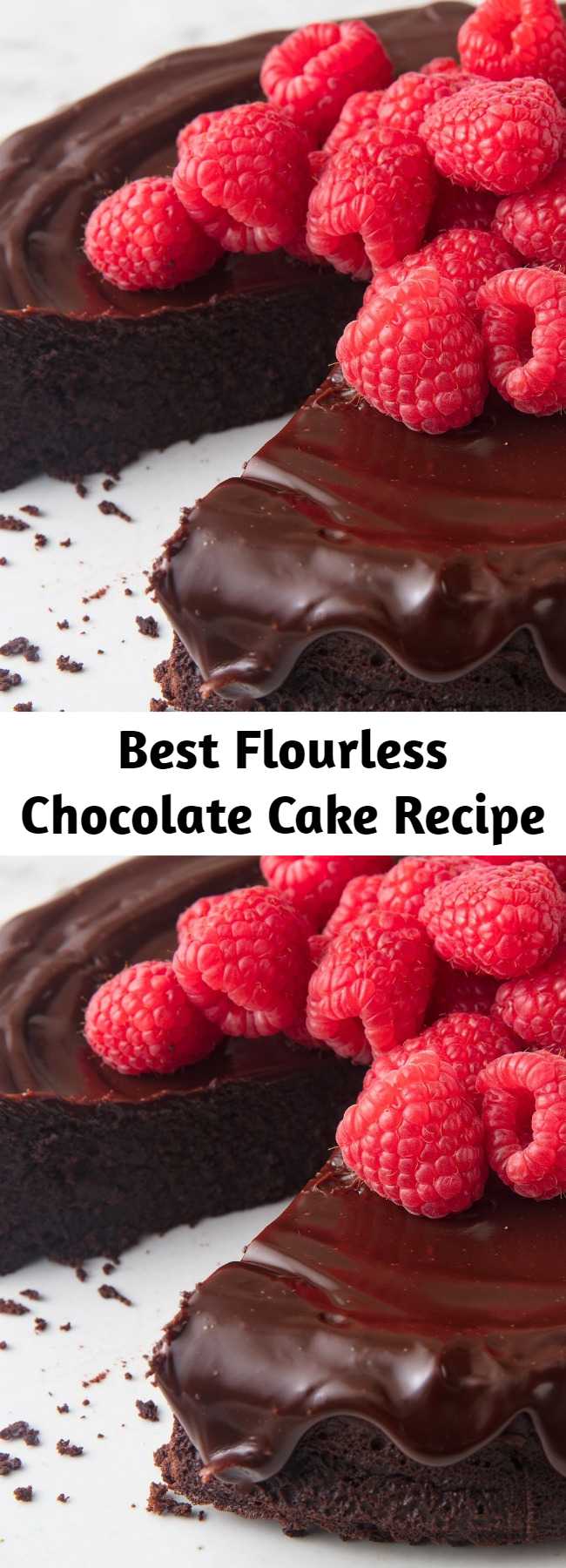 Best Flourless Chocolate Cake Recipe - The best part about this flourless chocolate cake is that it doesn't require any flour alternatives. It's just the perfect cake that happens to have zero flour. Here's our easy recipe to make at home!