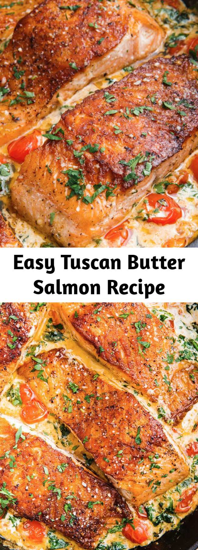 Easy Tuscan Butter Salmon Recipe - Mom Secret Ingrediets