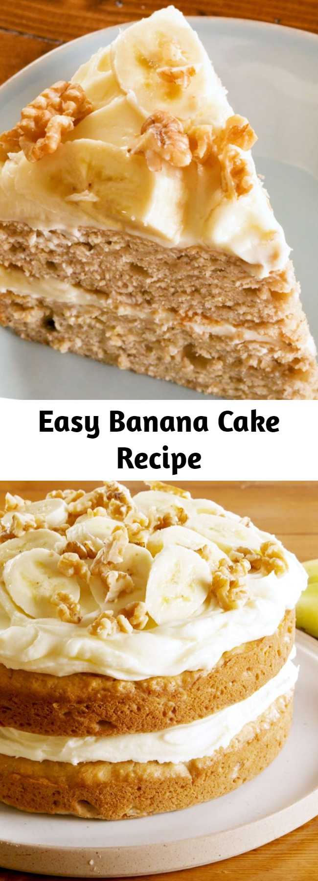 Easy Banana Cake Recipe - You can't go wrong with this Banana Cake recipe.