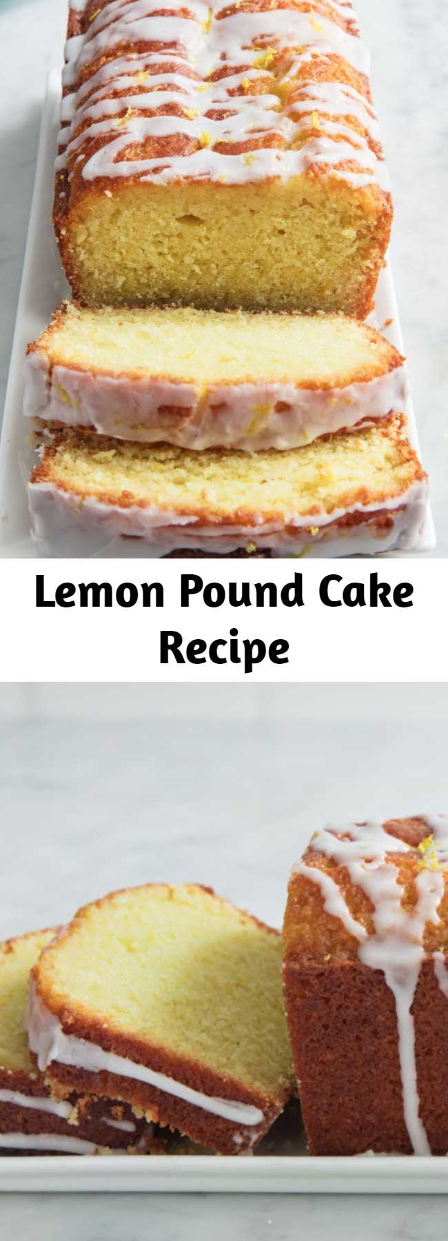 Lemon Pound Cake Recipe - This Lemon Pound Cake is packed with lemon flavor. This one's so much better than Starbuck's. Trust us. 